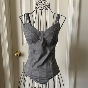 Kohls brand black and white bodysuit.